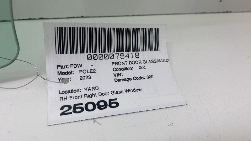 ⭕ 2021-2023 Polestar 2 Front Passenger Side Door Glass Window Right RH PS2 Assy