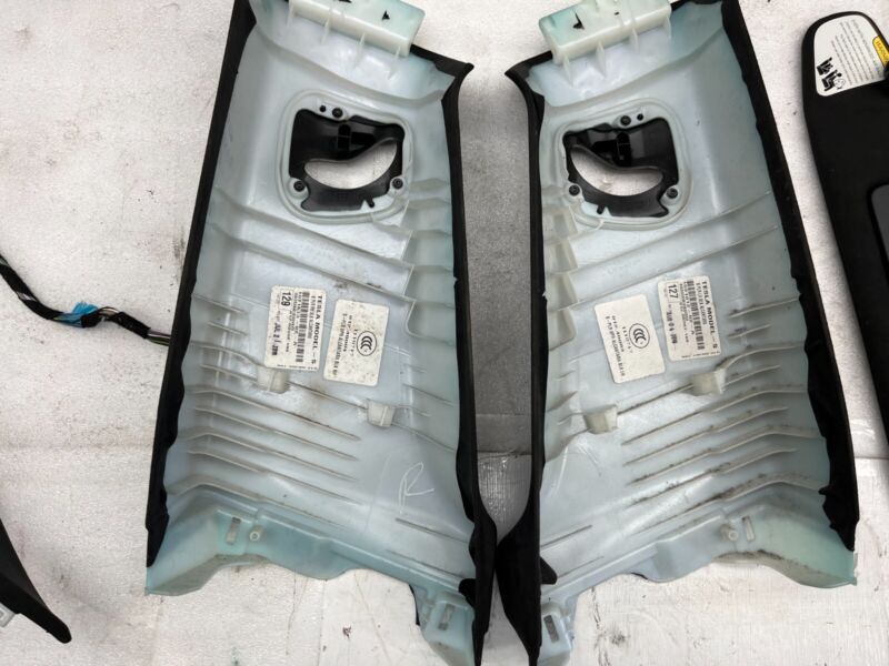 100745802C 2016-2020 Tesla Model S SET of Ceiling Headliner Sunvisor Upper A + B + C-Pillar
