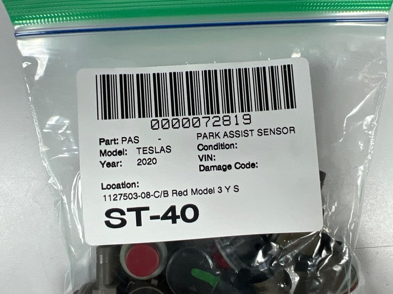 1127503-08-C 1127503-08-C/B Red 16-23 Tesla Model 3 Y S X PDC Ultrasonic Sensor OEM PPMR