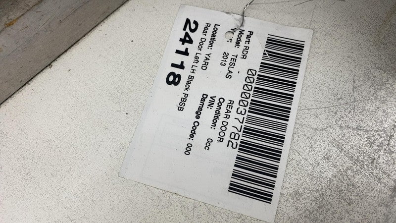 ⭕ 2012-2015 Tesla Model S Rear Driver Side Door Shell Panel Left LH Bl