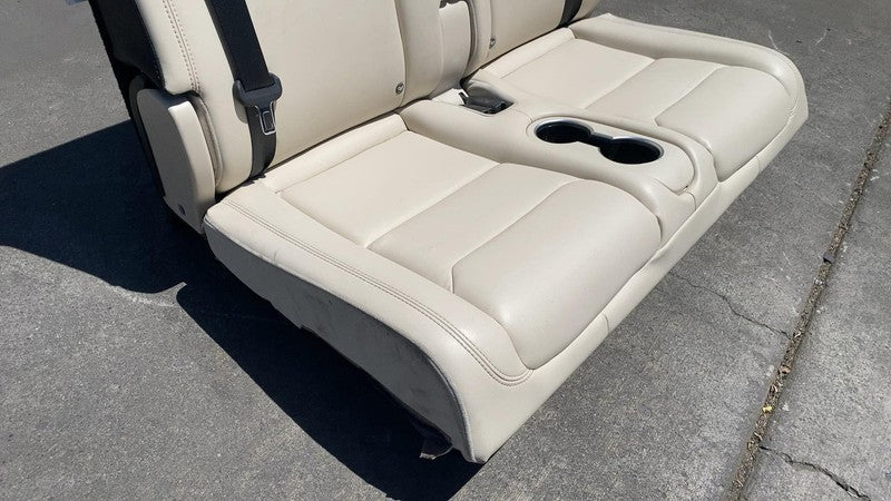 ⭕ 2016-2020 Tesla Model X Rear Left & Right 3rd Row Seat Leather White Assembly