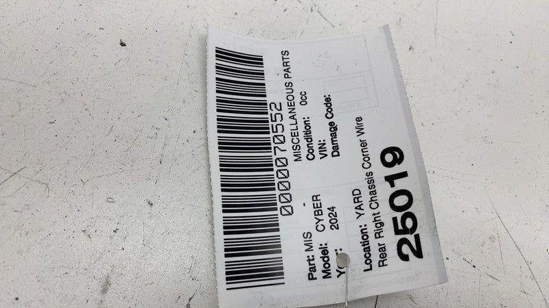 ⭕ 2024 Tesla Cybertruck Rear Right Side Chassis Corner Wire Harness 12