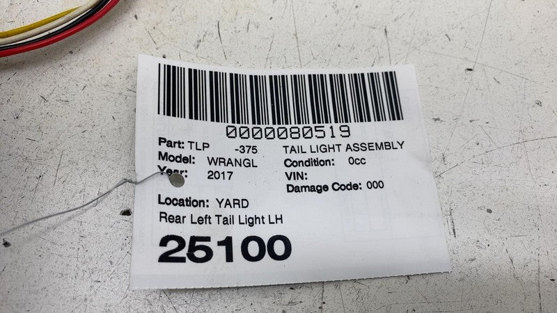 ⭕ 2007-2017 Jeep Wrangler Rear Driver Side Taillight LED Tail Lamp Left Assembly