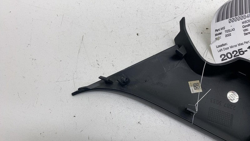 ⭕ 17-23 Tesla Model 3 Front Driver Side Exterior Mirror Lower Cap Cove