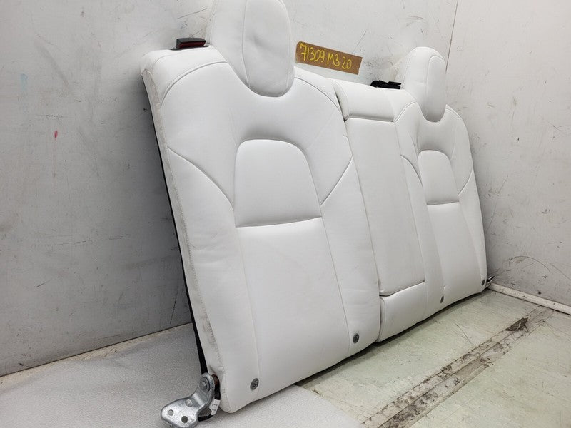⭕ 2017-2023 Tesla Model 3 Rear Left & Right 2nd Row Seat Upper Cushion White OEM