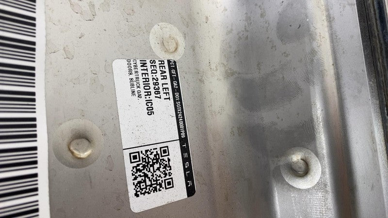 ⭕2024 2025 Tesla Cybertruck Rear Driver Left Door Shell Panel Stainles