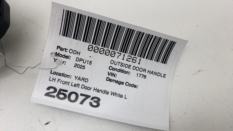 68211097AD ⭕ 2019-2025 Ram 1500 Front Left Exterior Door Handle Outer w/ Actuator LH White