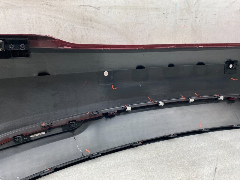 ⭕ 2016-2020 Tesla Model S MS Rear Bumper Cover Red w/ Park Sensor Hole