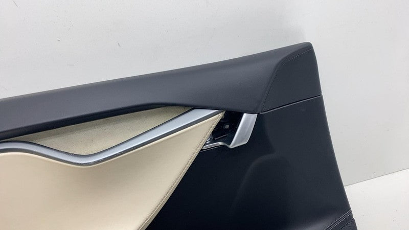 ⭕ 12-20 Tesla Model S Front Driver Side Interior Door Panel Trim Card