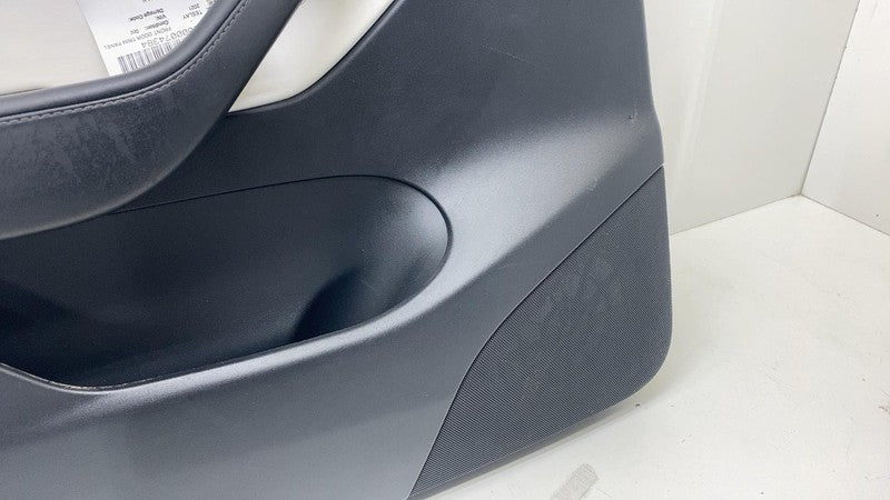 ⭕ 20-24 Tesla Model Y Front Driver Side Door Panel Trim Card Cover Whi