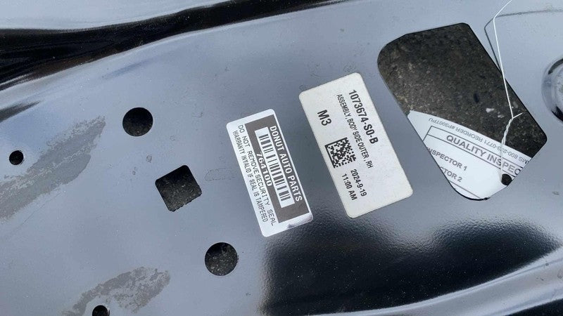 1073674S0B ⭕ 2017-2023 Tesla Model 3 Rear Right B-Pillar Skin Panel Side Frame 1073674-S0-B