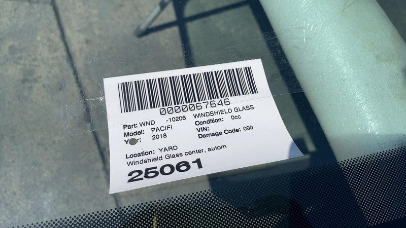 68361947AB ⭕ 2018-2022 Chrysler Pacifica Front Windshield Center Window Glass 68361946AB