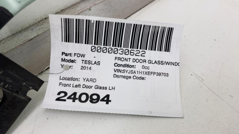2012-2015 Tesla Model S Front Passenger Side Door Window Glass Right 43R-001074