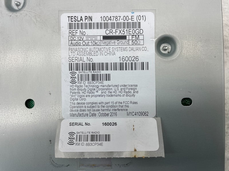 1004787 00 E ⭕2012-2020 Tesla Model S Satellite Radio Receiver Tuner Module Unit 1004787-00-E