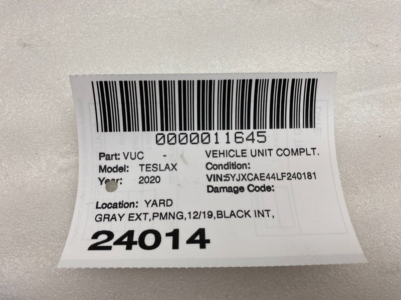 ⭕ 2016-2020 Tesla Model X MX Rear Driver Side C-Pillar Trim Cover Racetrack Left