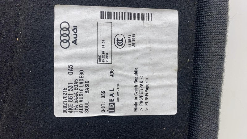 4KE861531 ⭕ 19-23 Audi E-Tron Quattro Trunk Cargo Spare Tire Floor Carpet Cover 4KE861531