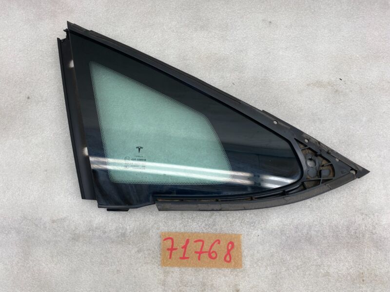 2012-2020 Tesla Model S Rear Driver Side Quarter Fixed Glass Left LH Assembly