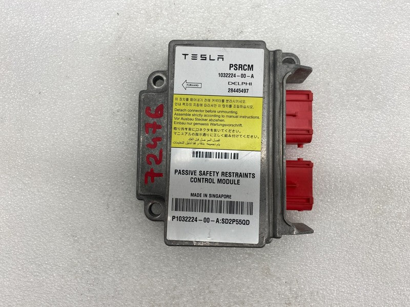 103222400A ⭕ 12-15 Model S Passive Safety Restraint Control Module Crash Data 1032224-00-A