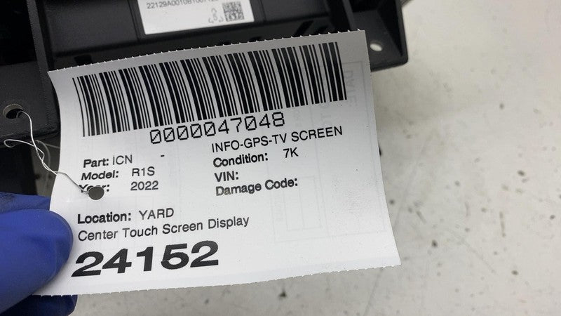 ⭕ 22-24 Rivian R1T R1S Dash Center Navigation Touch Screen Display PT0