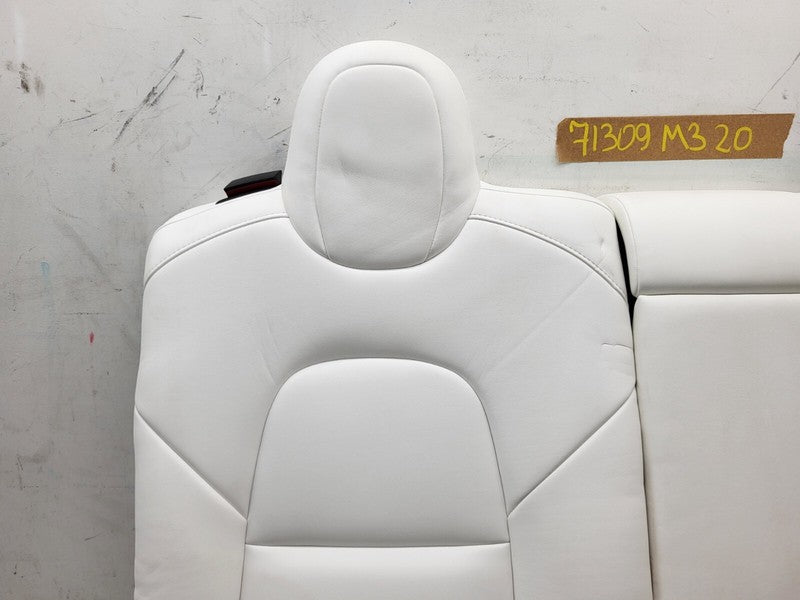 ⭕ 2017-2023 Tesla Model 3 Rear Left & Right 2nd Row Seat Upper Cushion White OEM