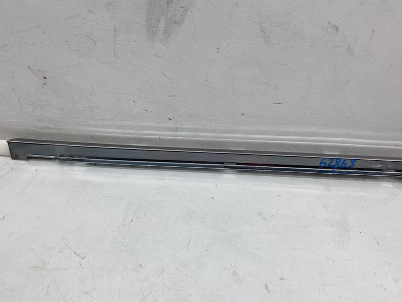 ⭕ 12-15 Tesla Model S Passenger Rocker Panel Bright Molding Sill Right (Metal)