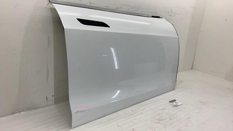 ⭕ 12-15 Tesla Model S Front Passenger Side Door Shell Panel Right White - PPSW