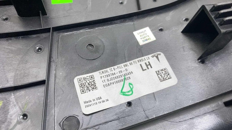 176982800C ⭕ 24-25 Tesla Model 3 Driver Side B-Pillar Middle Trim Cover Left 1733794-20-D
