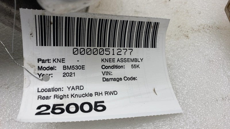 6861802 04 2017-2023 BMW 530e Rear Right Spindle Knuckle Wheel Hub w/ ABS & Dust Shield RWD