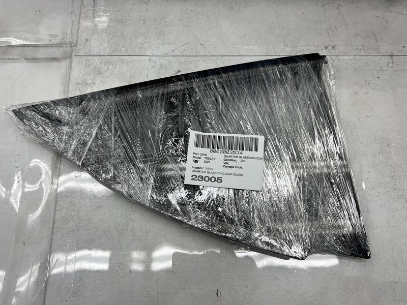 1495745-00 2020-2023 Tesla Model Y MY Rear Passenger Side Quarter QTR Window Glass Right RH