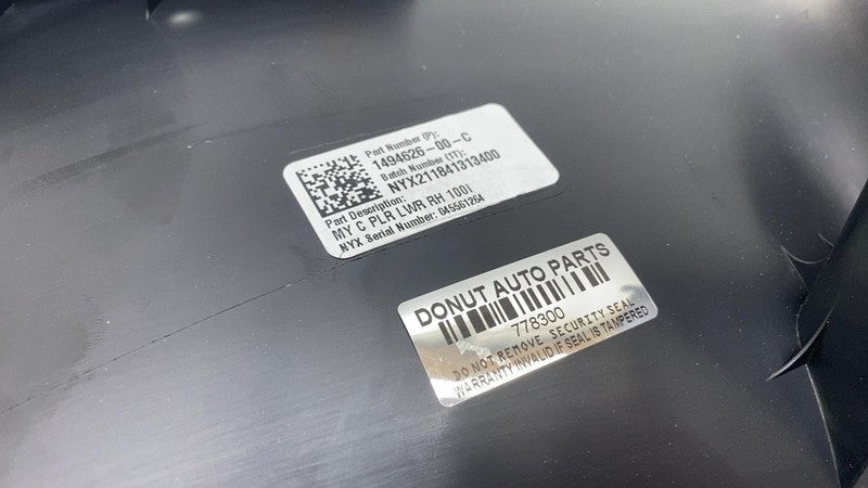 ⭕ 20-24 Model Y Rear Passenger Side C-Pillar Lower Trim Panel Right 14