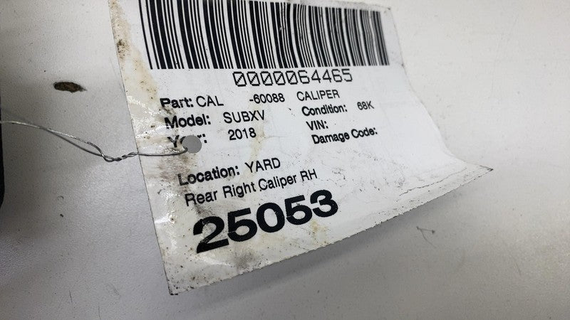 ⭕ 13-23 Subaru XV Crosstrek Rear Passenger Side Caliper w/ Brake Hose Line Right