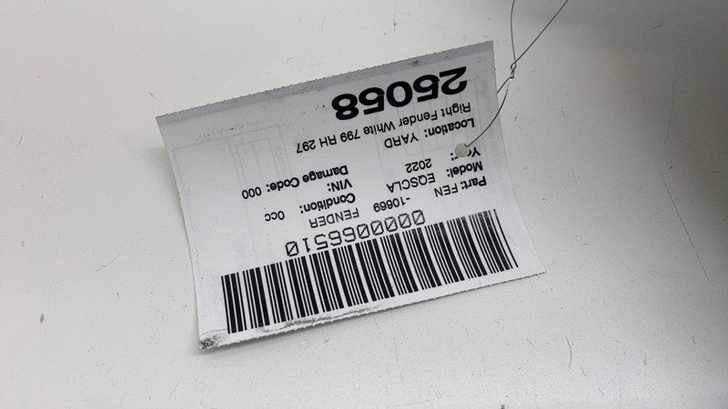 ⭕ 22-24 Mercedes-Benz EQS 450+ Front Right Fender Panel White 799 RH A2978810200