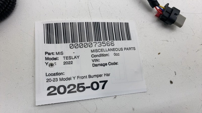 ⭕ 2020-2023 Tesla Model Y Front Bumper Wire Wiring Harness Suit w/ Fog