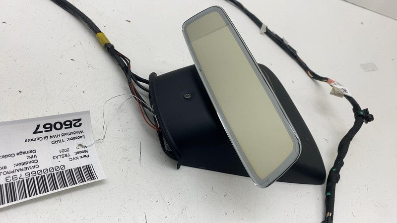 ⭕ 24-25 Tesla Model 3 Front Hw4 Bi-Camera w/ Interior Rear View Mirror & Cable