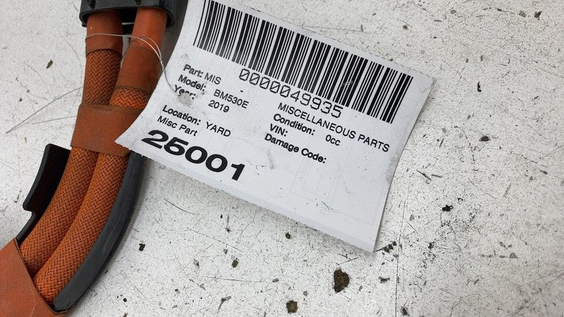 2019 BMW 530E G30 High Voltage HV Orange Battery Wire Wiring Cable 761
