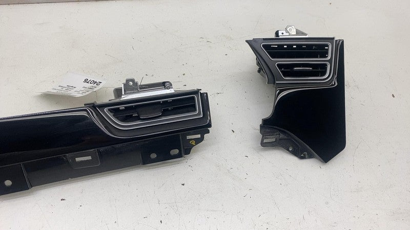⭕ 12-15 Tesla Model S MS SET of Dash A/C Air Vent Outlet Trim Panel 10