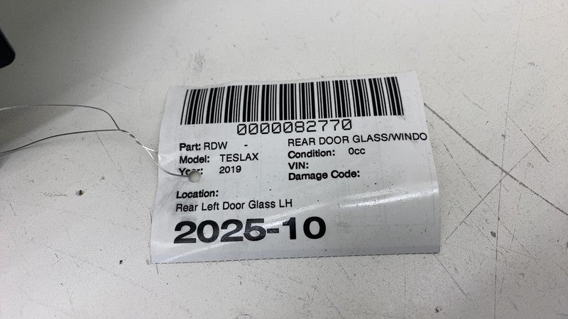 E9 43R-004553 ⭕ 2016-2020 Tesla Model X Rear Driver Side Door Window Glass Left OEM Assembly