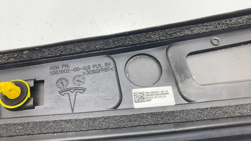 ⭕ 2016-2020 Model X Right B-Pillar Applique Trim Molding w/ Camera 108