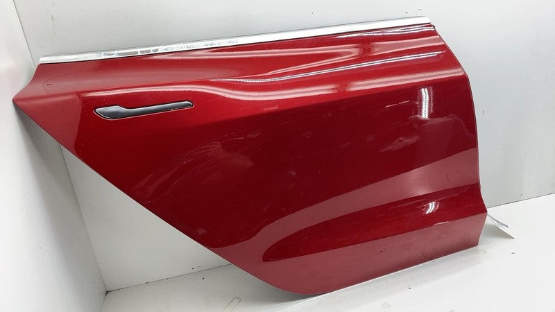 ⭕ 2017-2020 Tesla Model 3 Rear Passenger Side Door Shell Panel Right RH Red PPMR
