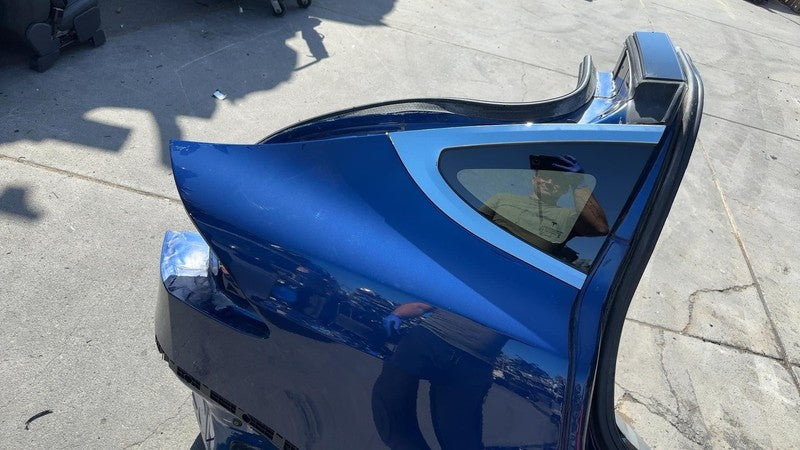 ⭕ 16-20 Tesla Model X Rear Quarter Fender Frame Panel Cut Out Right Blue - PPSB