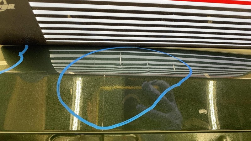 ⭕ 22-24 Rivian R1T Rear Truck Bed Door Tailgate Shell Assy Forest Green - EXP006