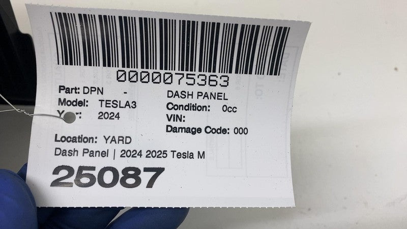 172846100D ⭕ 24-25 Model 3 M3 Front Dash Dashboard Instrument Panel Trim Cover 1774464-00-D