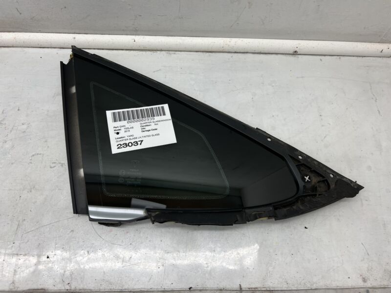 Does not apply 2012-2015 Tesla Model S MS Rear Driver Side Quarter Fixed Glass Left LH Assembly