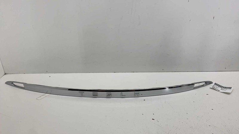 ⭕ 12-20 Tesla Model S Rear Liftgate Trunk Lid Chrome Trim Molding 1025