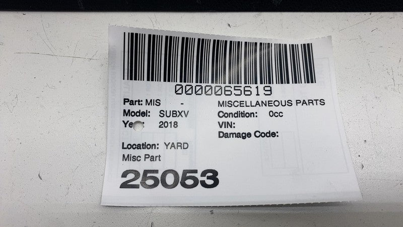 94310FL010 ⭕ 18-23 Subaru Crosstrek Tailgate Liftgate Back Door Upper Trim Cover 94310FL010