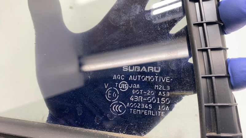 ⭕ 2018-2023 Subaru XV Crosstrek Rear Passenger Side Door Corner Vent Glass Right