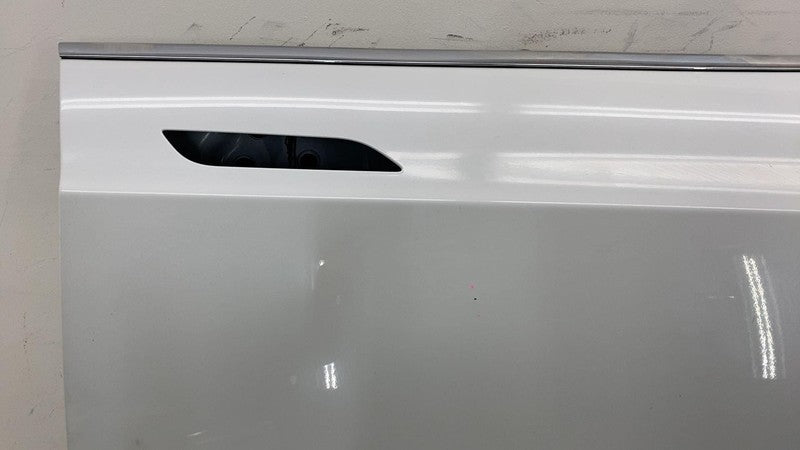⭕ 12-15 Tesla Model S Front Passenger Side Door Shell Panel Right White - PPSW