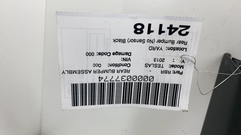 600817900D ⭕ 12-15 Model S Rear Bumper Fascia Cover (No Sensor) Black - PBSB 6008179-00-D