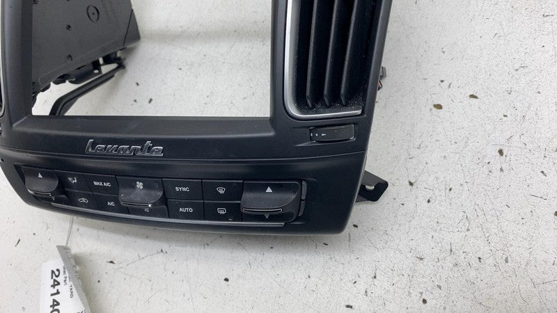 670123508 ⭕2017-2023 Levante AC Heater Climate Control Switch Radio Screen Bezel 670123508