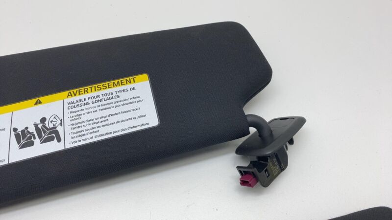 2017-2023 BMW 530e G30 Front Left & Right Windshield Sun Visor Black Sunvisor